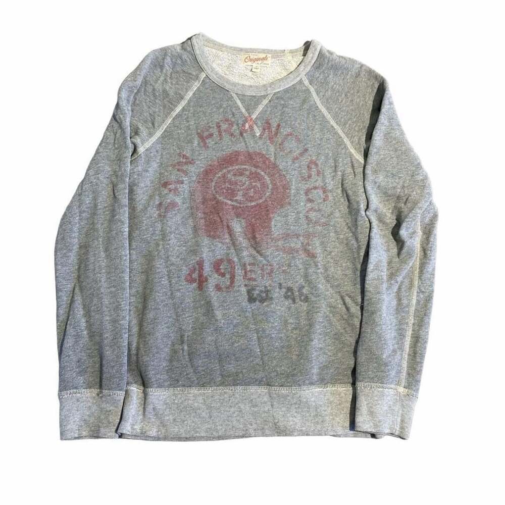 Junk Food Originals San Francisco 49ers Sweatshirt Size M Grey Pullover
